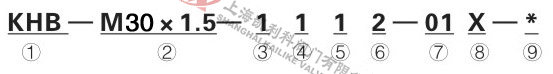 KHB高壓球閥型號說(shuō)明